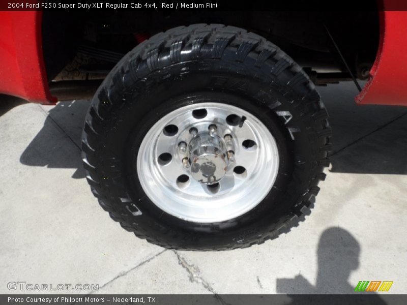 Red / Medium Flint 2004 Ford F250 Super Duty XLT Regular Cab 4x4