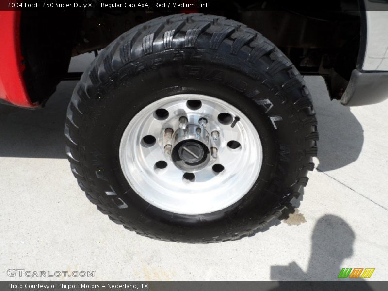 Red / Medium Flint 2004 Ford F250 Super Duty XLT Regular Cab 4x4