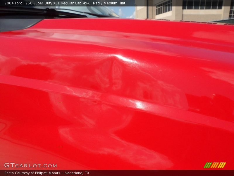 Red / Medium Flint 2004 Ford F250 Super Duty XLT Regular Cab 4x4