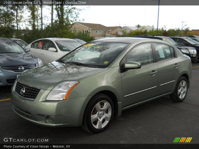 Metallic Jade / Charcoal/Steel 2007 Nissan Sentra 2.0 S