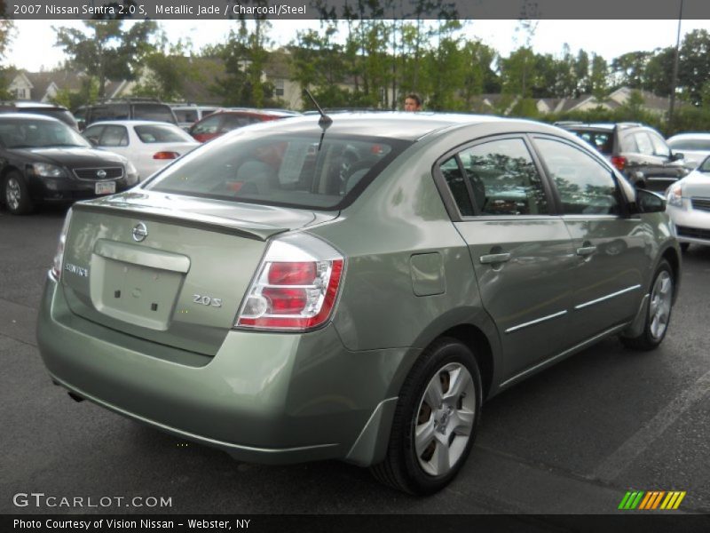 Metallic Jade / Charcoal/Steel 2007 Nissan Sentra 2.0 S
