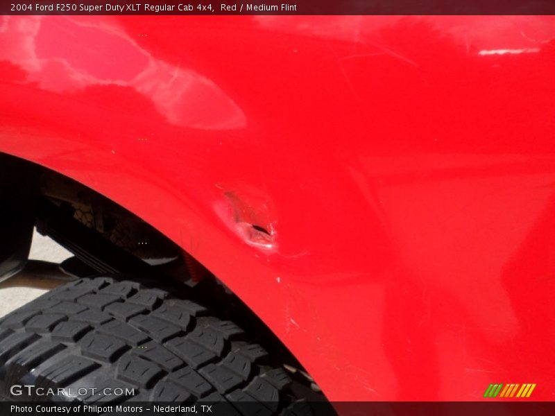 Red / Medium Flint 2004 Ford F250 Super Duty XLT Regular Cab 4x4