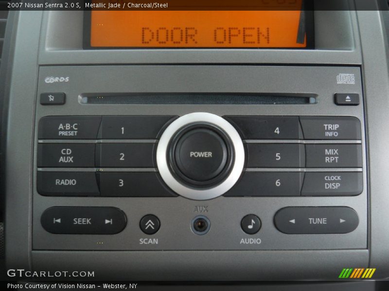 Metallic Jade / Charcoal/Steel 2007 Nissan Sentra 2.0 S