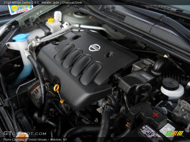 Metallic Jade / Charcoal/Steel 2007 Nissan Sentra 2.0 S