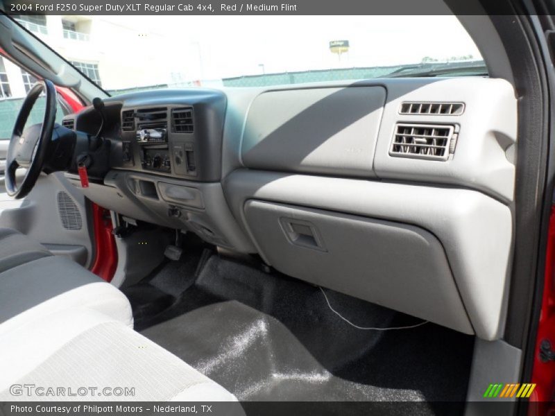 Red / Medium Flint 2004 Ford F250 Super Duty XLT Regular Cab 4x4