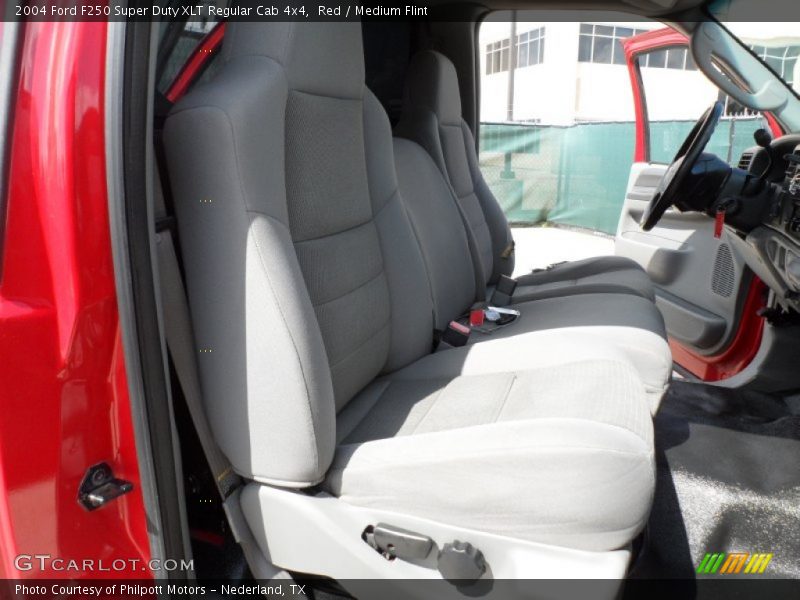 Red / Medium Flint 2004 Ford F250 Super Duty XLT Regular Cab 4x4