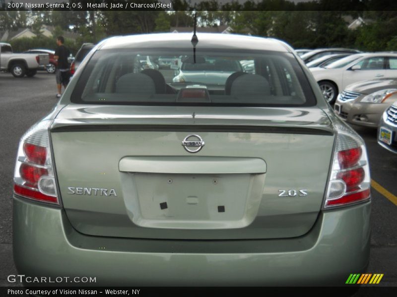 Metallic Jade / Charcoal/Steel 2007 Nissan Sentra 2.0 S