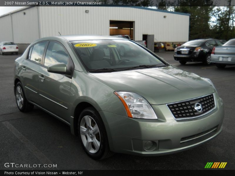 Metallic Jade / Charcoal/Steel 2007 Nissan Sentra 2.0 S