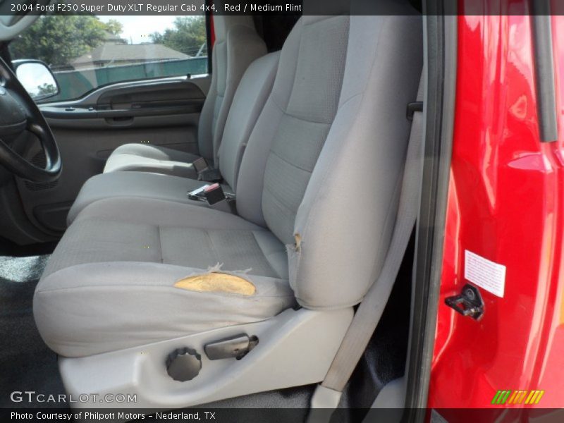 Red / Medium Flint 2004 Ford F250 Super Duty XLT Regular Cab 4x4
