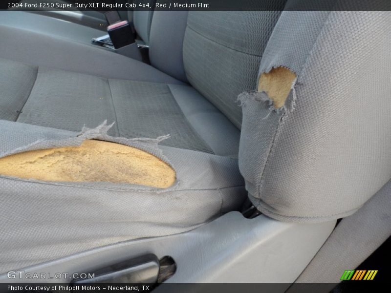 Red / Medium Flint 2004 Ford F250 Super Duty XLT Regular Cab 4x4