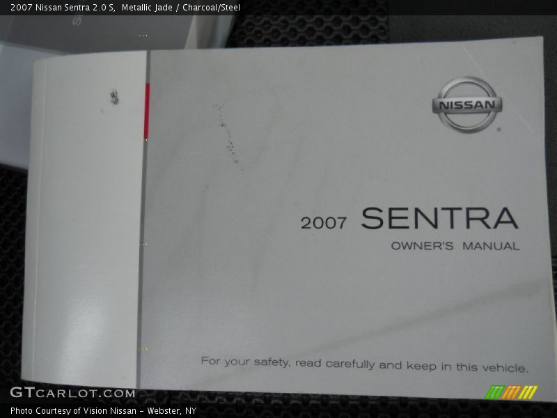 Metallic Jade / Charcoal/Steel 2007 Nissan Sentra 2.0 S