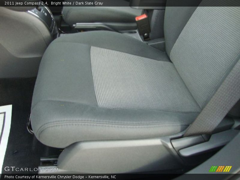 Bright White / Dark Slate Gray 2011 Jeep Compass 2.4
