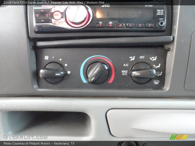 Red / Medium Flint 2004 Ford F250 Super Duty XLT Regular Cab 4x4