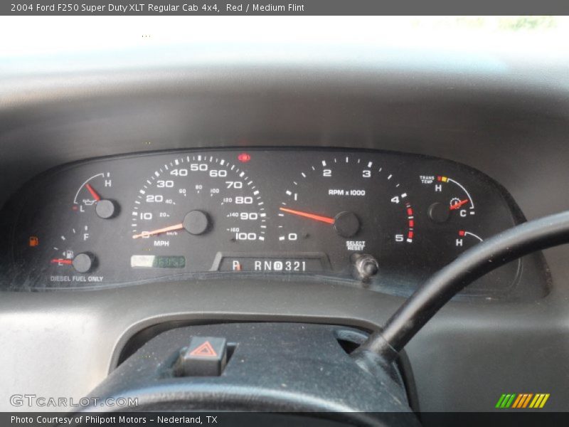  2004 F250 Super Duty XLT Regular Cab 4x4 XLT Regular Cab 4x4 Gauges