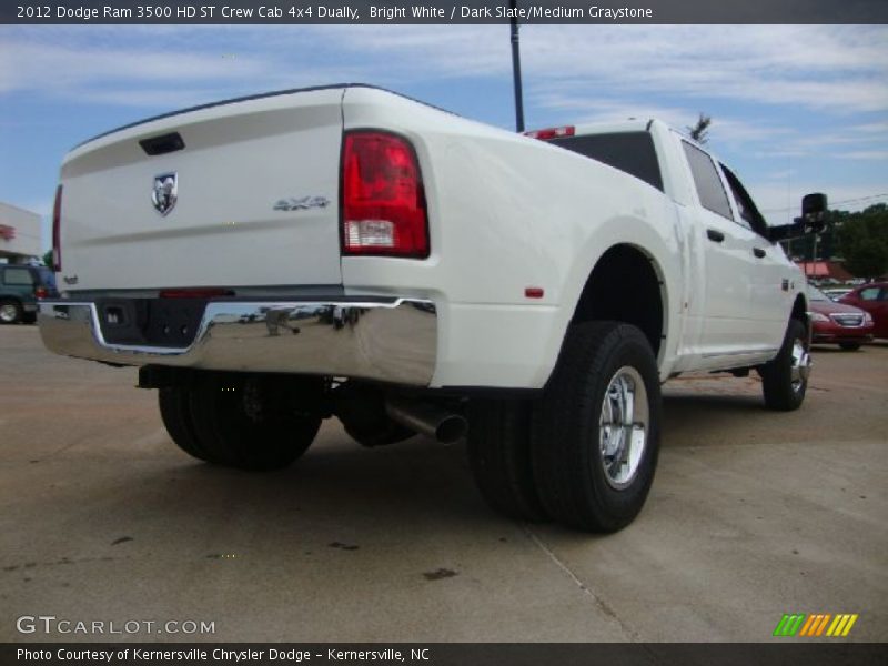 Bright White / Dark Slate/Medium Graystone 2012 Dodge Ram 3500 HD ST Crew Cab 4x4 Dually