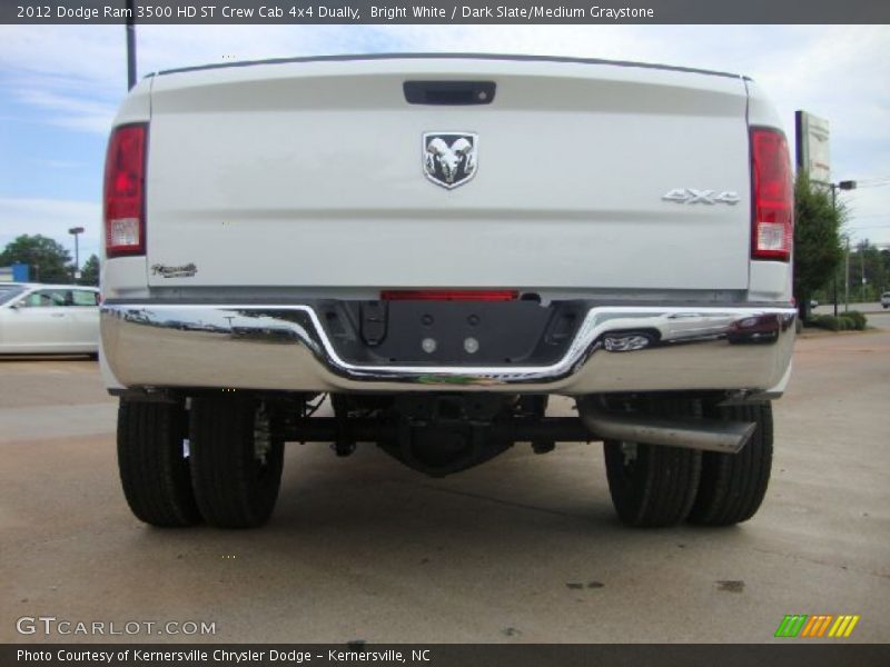 Bright White / Dark Slate/Medium Graystone 2012 Dodge Ram 3500 HD ST Crew Cab 4x4 Dually