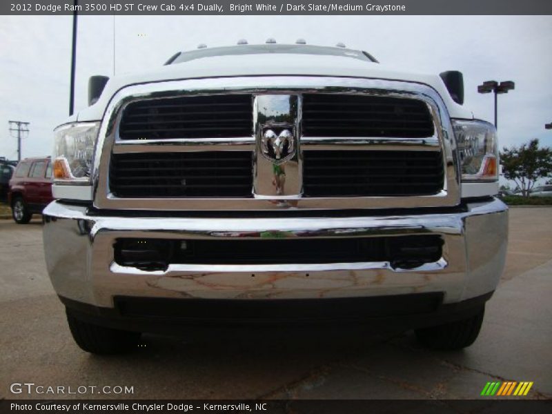 Bright White / Dark Slate/Medium Graystone 2012 Dodge Ram 3500 HD ST Crew Cab 4x4 Dually