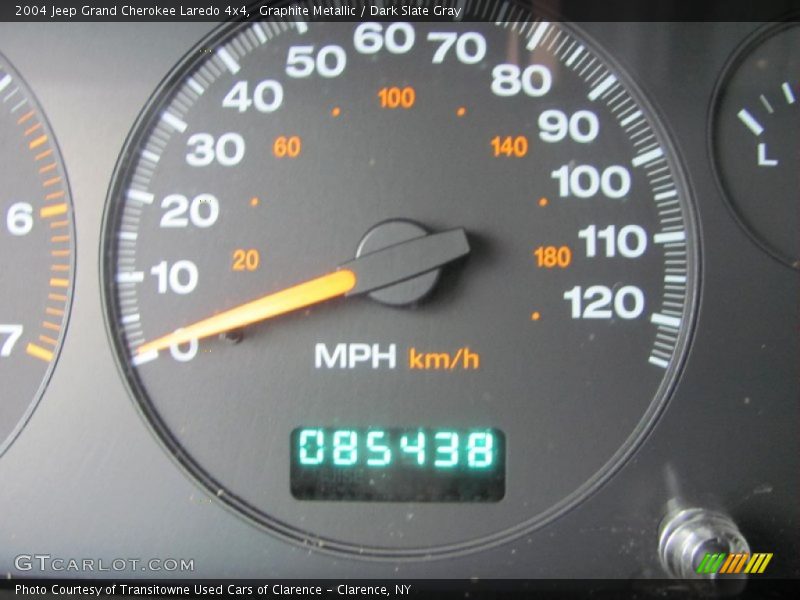 Graphite Metallic / Dark Slate Gray 2004 Jeep Grand Cherokee Laredo 4x4