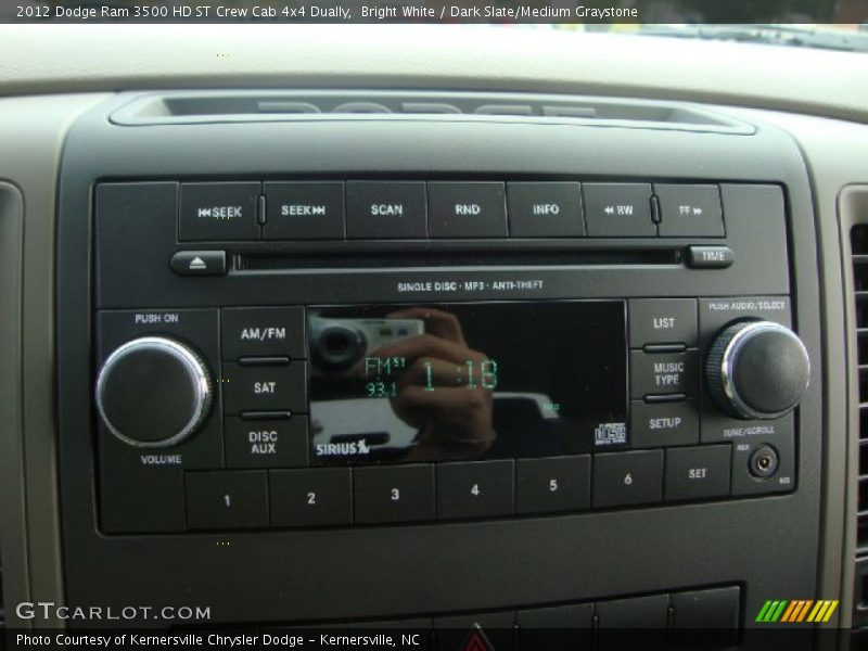 Bright White / Dark Slate/Medium Graystone 2012 Dodge Ram 3500 HD ST Crew Cab 4x4 Dually