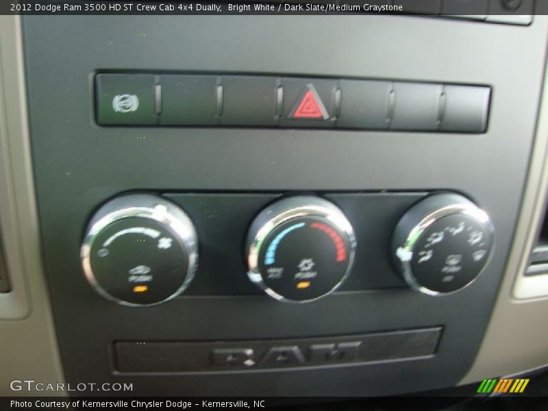 Bright White / Dark Slate/Medium Graystone 2012 Dodge Ram 3500 HD ST Crew Cab 4x4 Dually