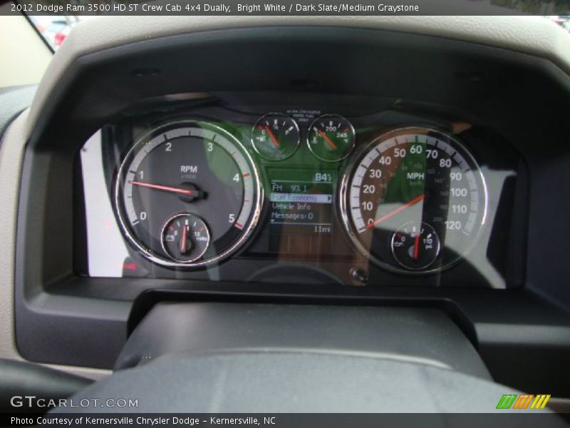 Bright White / Dark Slate/Medium Graystone 2012 Dodge Ram 3500 HD ST Crew Cab 4x4 Dually