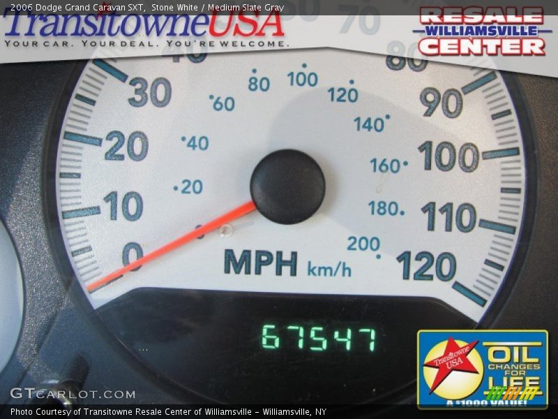 Stone White / Medium Slate Gray 2006 Dodge Grand Caravan SXT