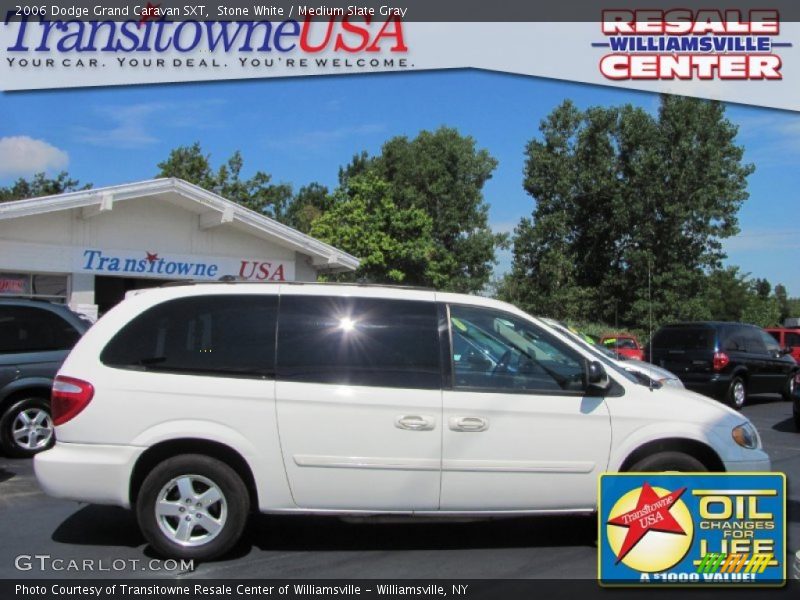Stone White / Medium Slate Gray 2006 Dodge Grand Caravan SXT