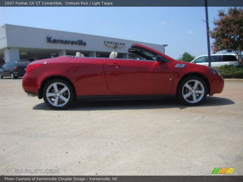 Crimson Red / Light Taupe 2007 Pontiac G6 GT Convertible