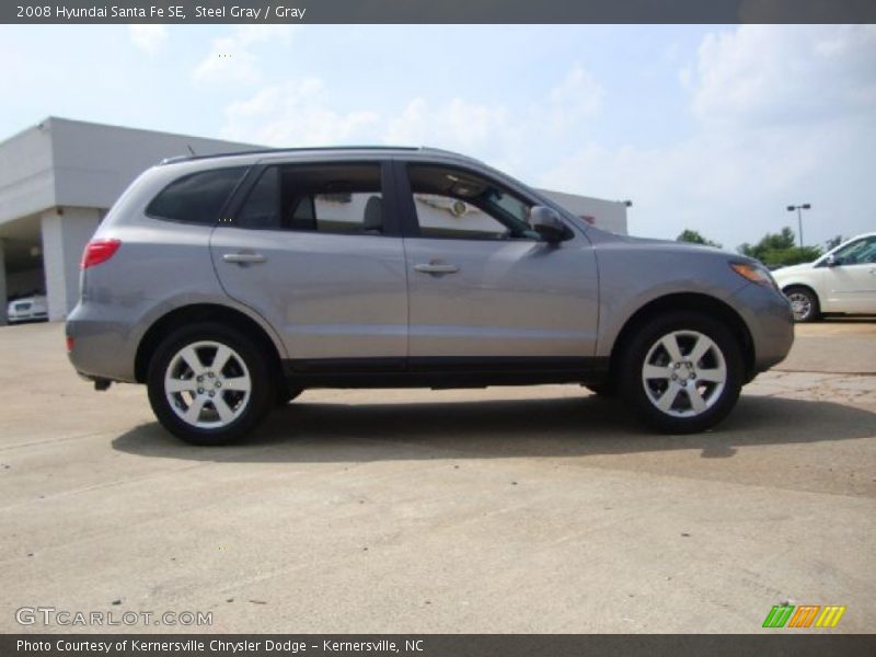 Steel Gray / Gray 2008 Hyundai Santa Fe SE