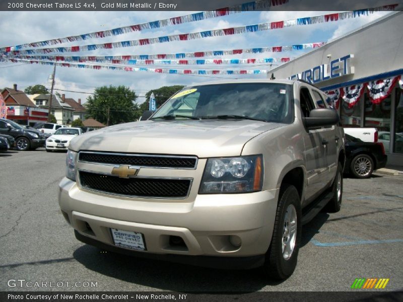 Gold Mist Metallic / Ebony 2008 Chevrolet Tahoe LS 4x4