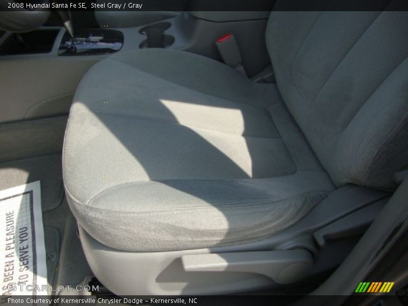 Steel Gray / Gray 2008 Hyundai Santa Fe SE