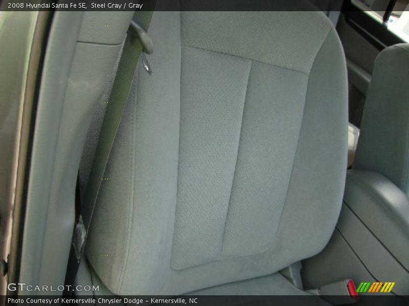 Steel Gray / Gray 2008 Hyundai Santa Fe SE