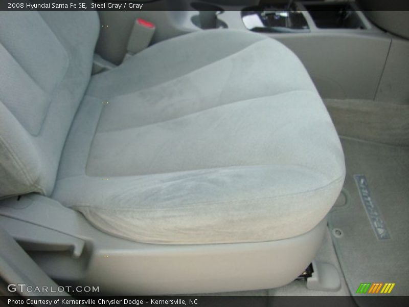 Steel Gray / Gray 2008 Hyundai Santa Fe SE