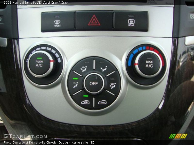 Steel Gray / Gray 2008 Hyundai Santa Fe SE