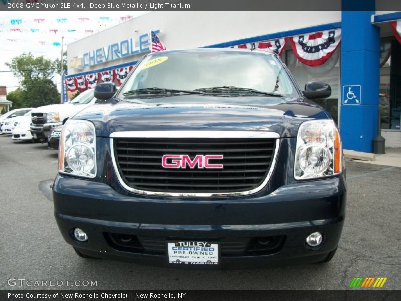 Deep Blue Metallic / Light Titanium 2008 GMC Yukon SLE 4x4