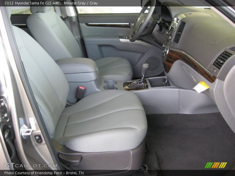  2012 Santa Fe GLS AWD Gray Interior