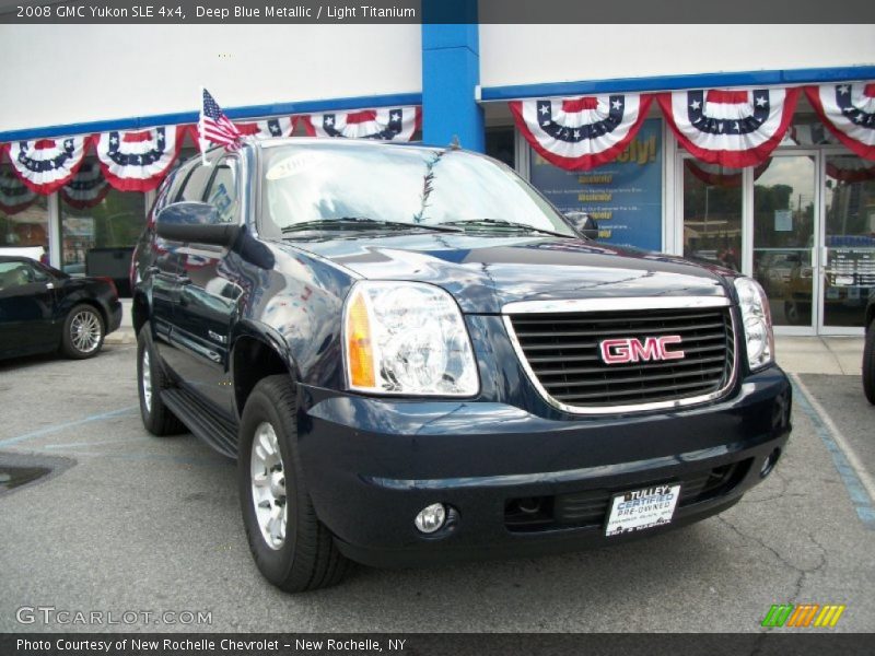 Deep Blue Metallic / Light Titanium 2008 GMC Yukon SLE 4x4