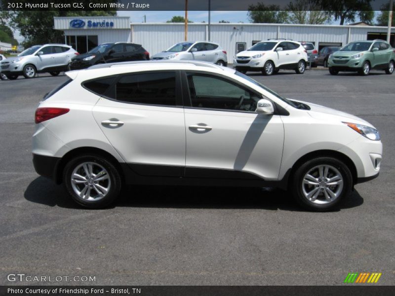 Cotton White / Taupe 2012 Hyundai Tucson GLS