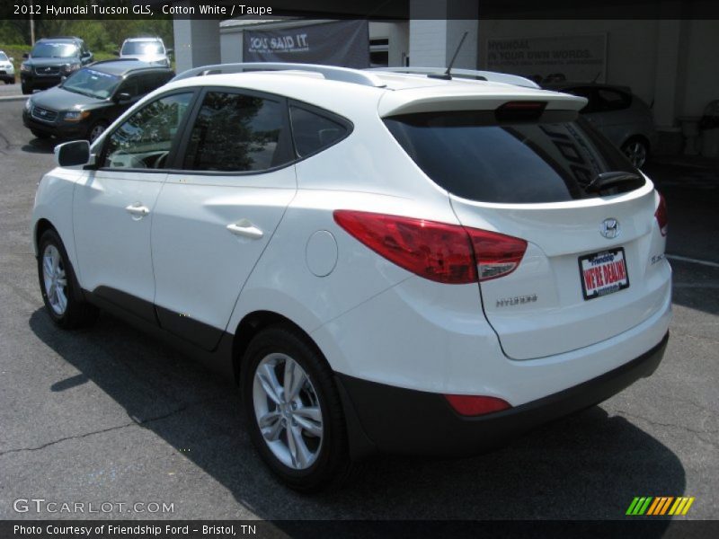 Cotton White / Taupe 2012 Hyundai Tucson GLS