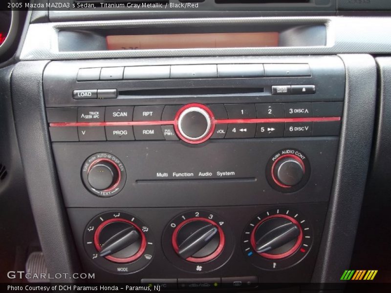 Titanium Gray Metallic / Black/Red 2005 Mazda MAZDA3 s Sedan