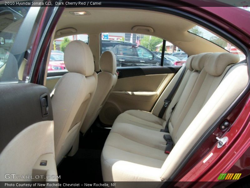 Dark Cherry Red / Camel 2010 Hyundai Sonata GLS