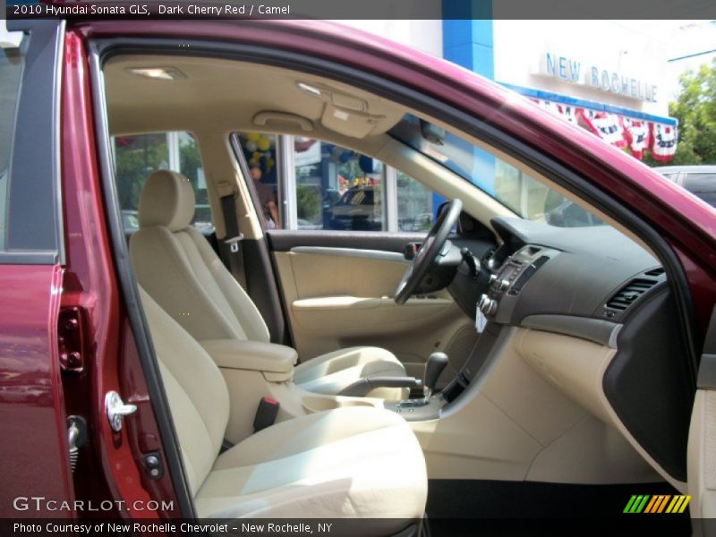 Dark Cherry Red / Camel 2010 Hyundai Sonata GLS