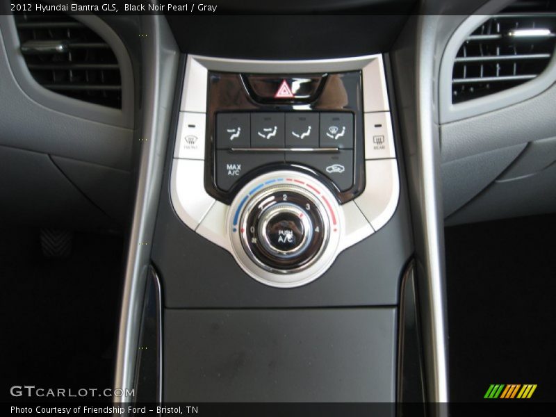 Controls of 2012 Elantra GLS