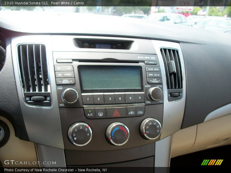 Pearl White / Camel 2010 Hyundai Sonata GLS
