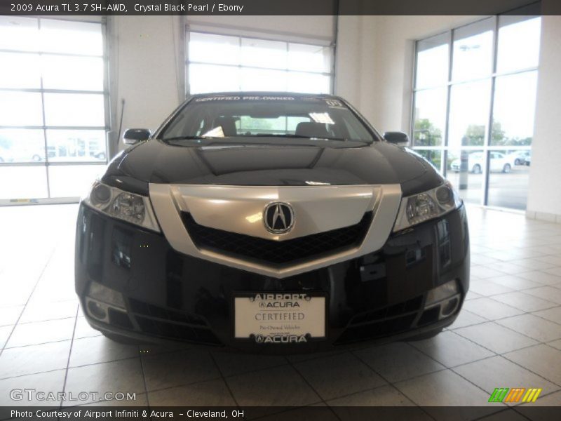 Crystal Black Pearl / Ebony 2009 Acura TL 3.7 SH-AWD