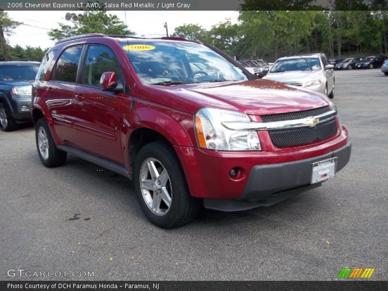 Salsa Red Metallic / Light Gray 2006 Chevrolet Equinox LT AWD