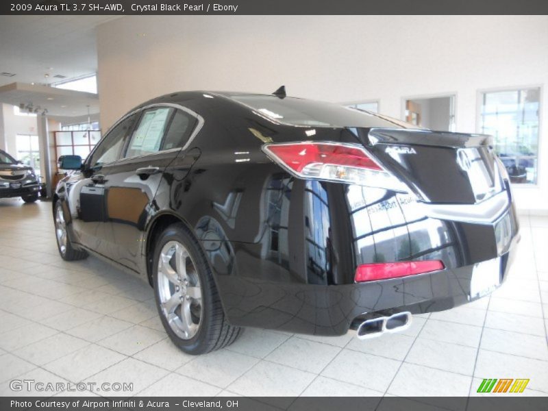Crystal Black Pearl / Ebony 2009 Acura TL 3.7 SH-AWD