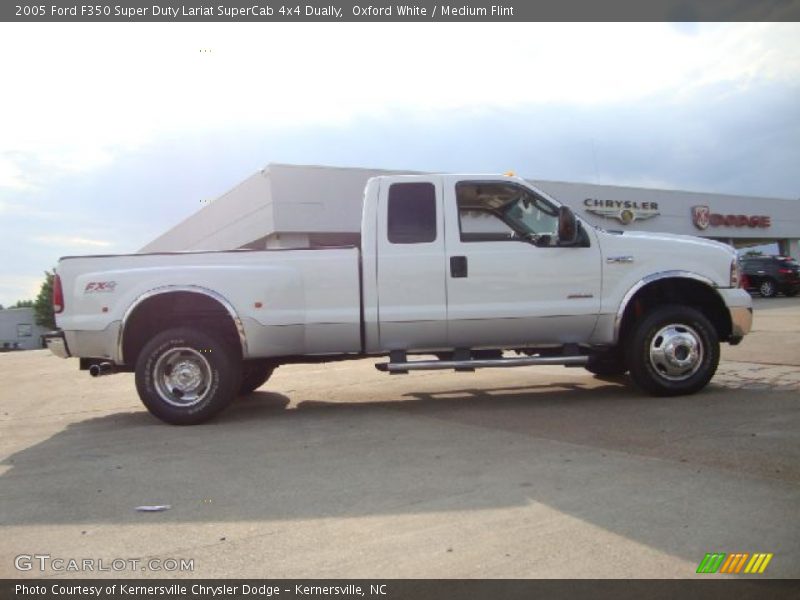 Oxford White / Medium Flint 2005 Ford F350 Super Duty Lariat SuperCab 4x4 Dually
