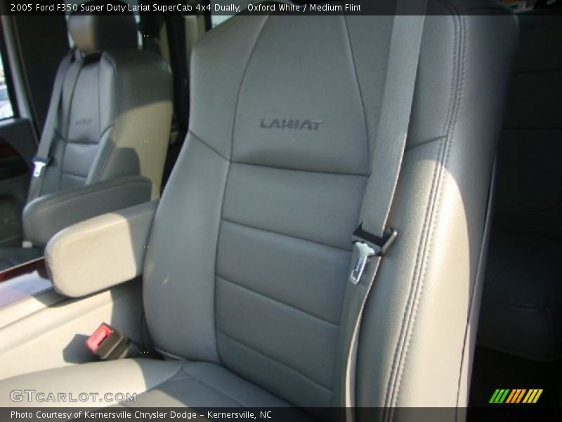 Oxford White / Medium Flint 2005 Ford F350 Super Duty Lariat SuperCab 4x4 Dually
