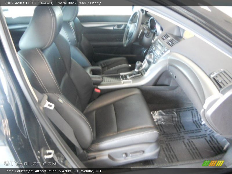 Crystal Black Pearl / Ebony 2009 Acura TL 3.7 SH-AWD